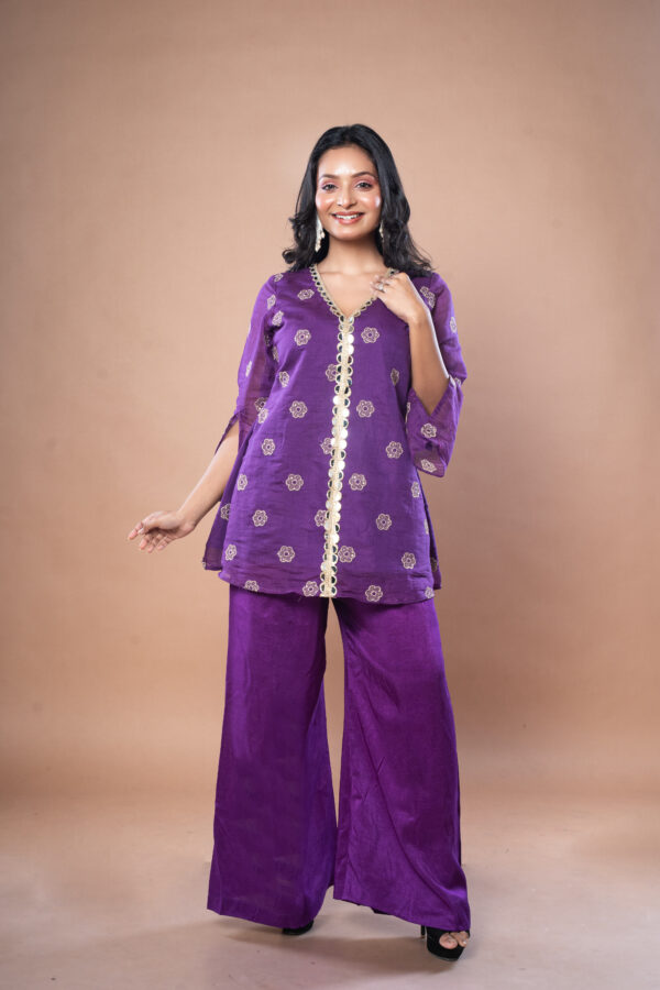 Purple Pataka Co-ord Set